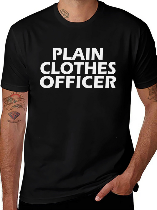 Camiseta Negra Plain Clothes Officer