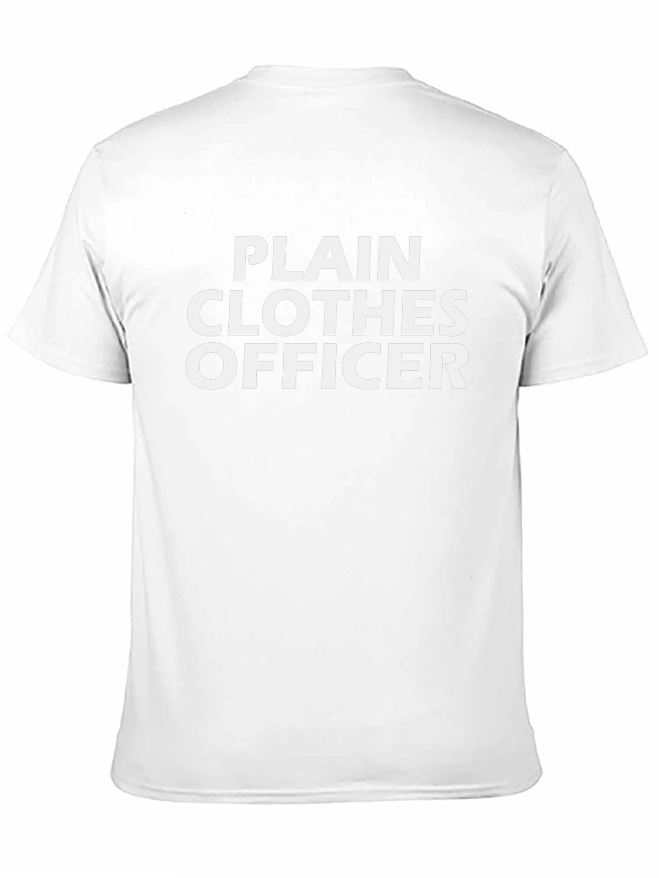 Camiseta Negra Plain Clothes Officer