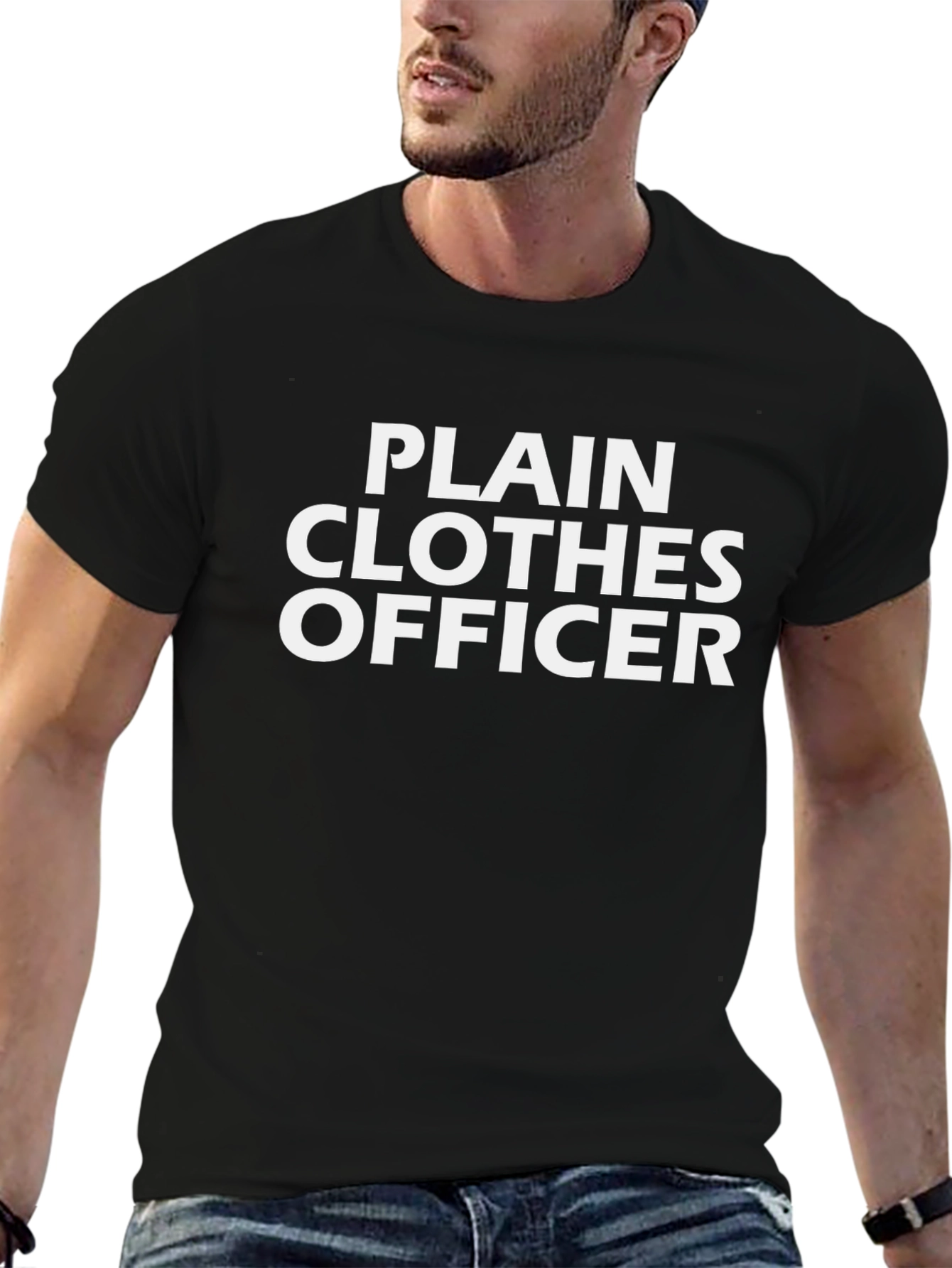 Camiseta Negra Plain Clothes Officer