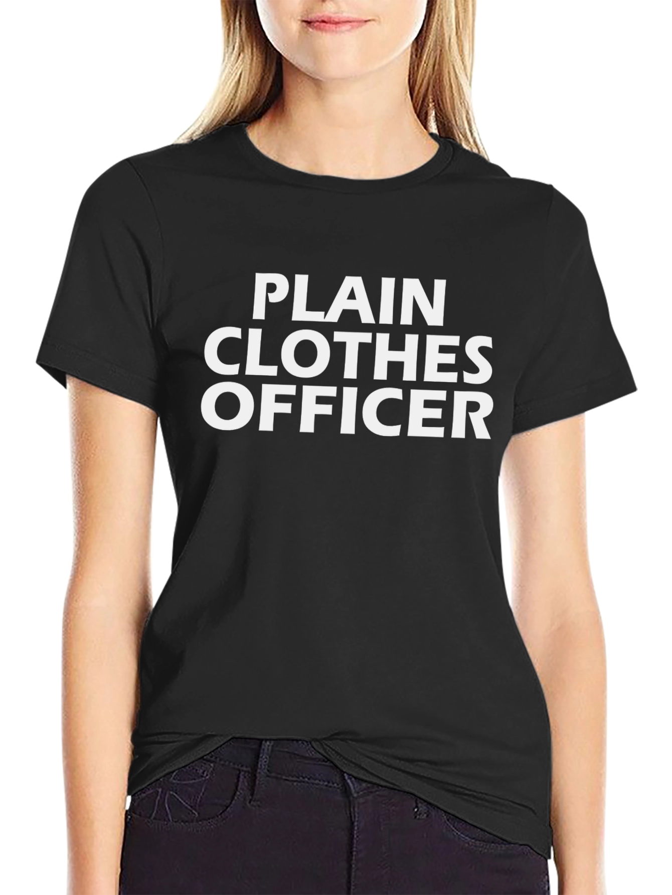 Camiseta Negra Plain Clothes Officer