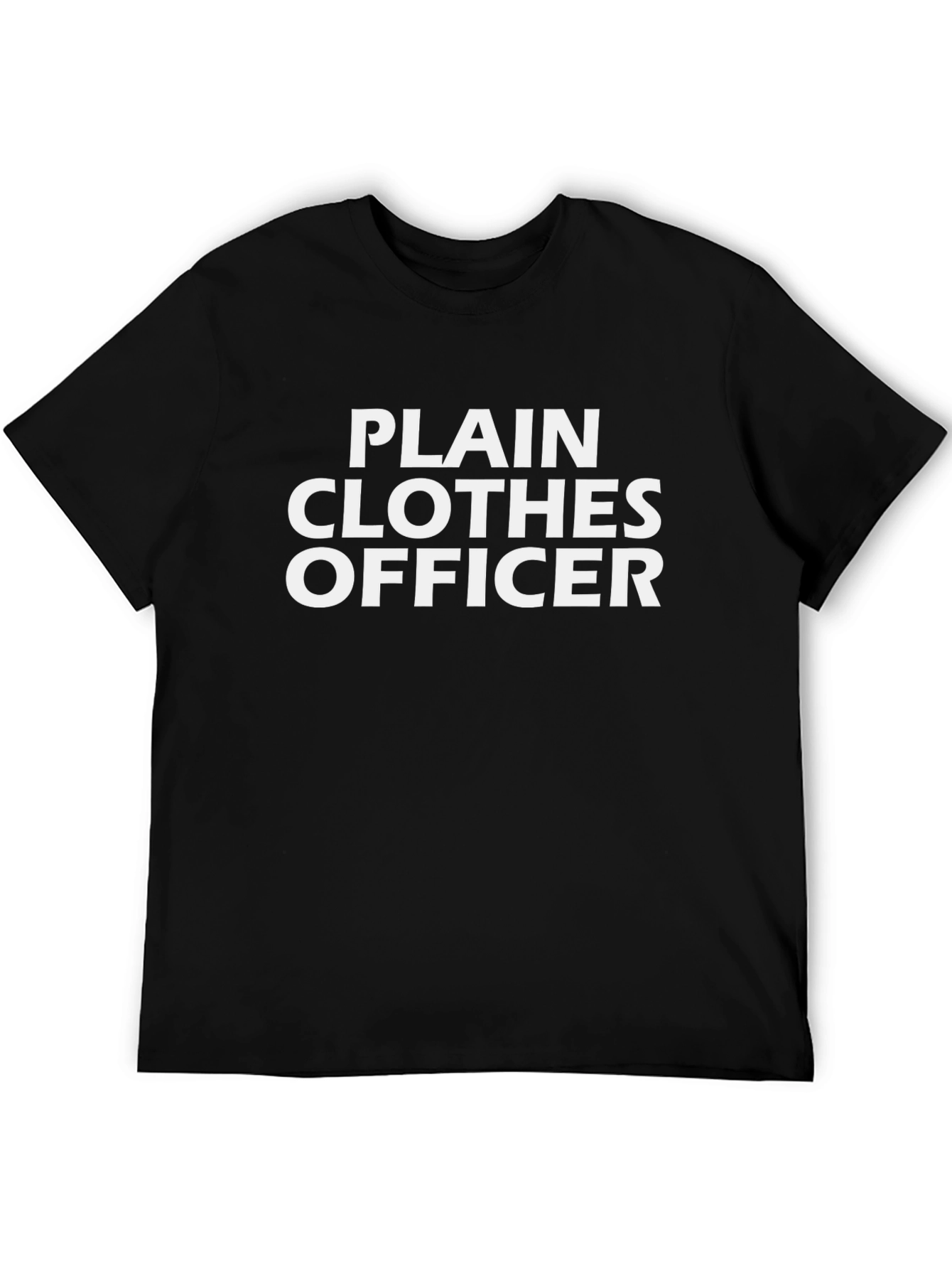 Camiseta Negra Plain Clothes Officer
