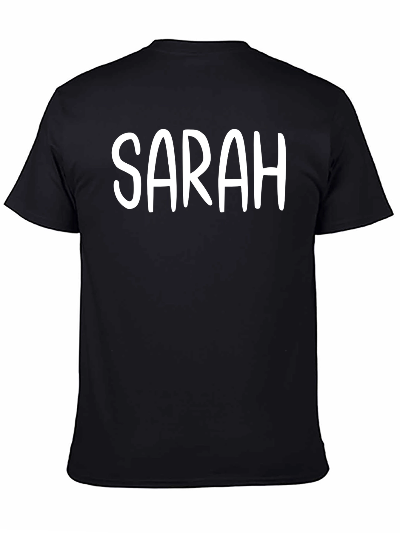Camiseta Negra Personalizada SARAH