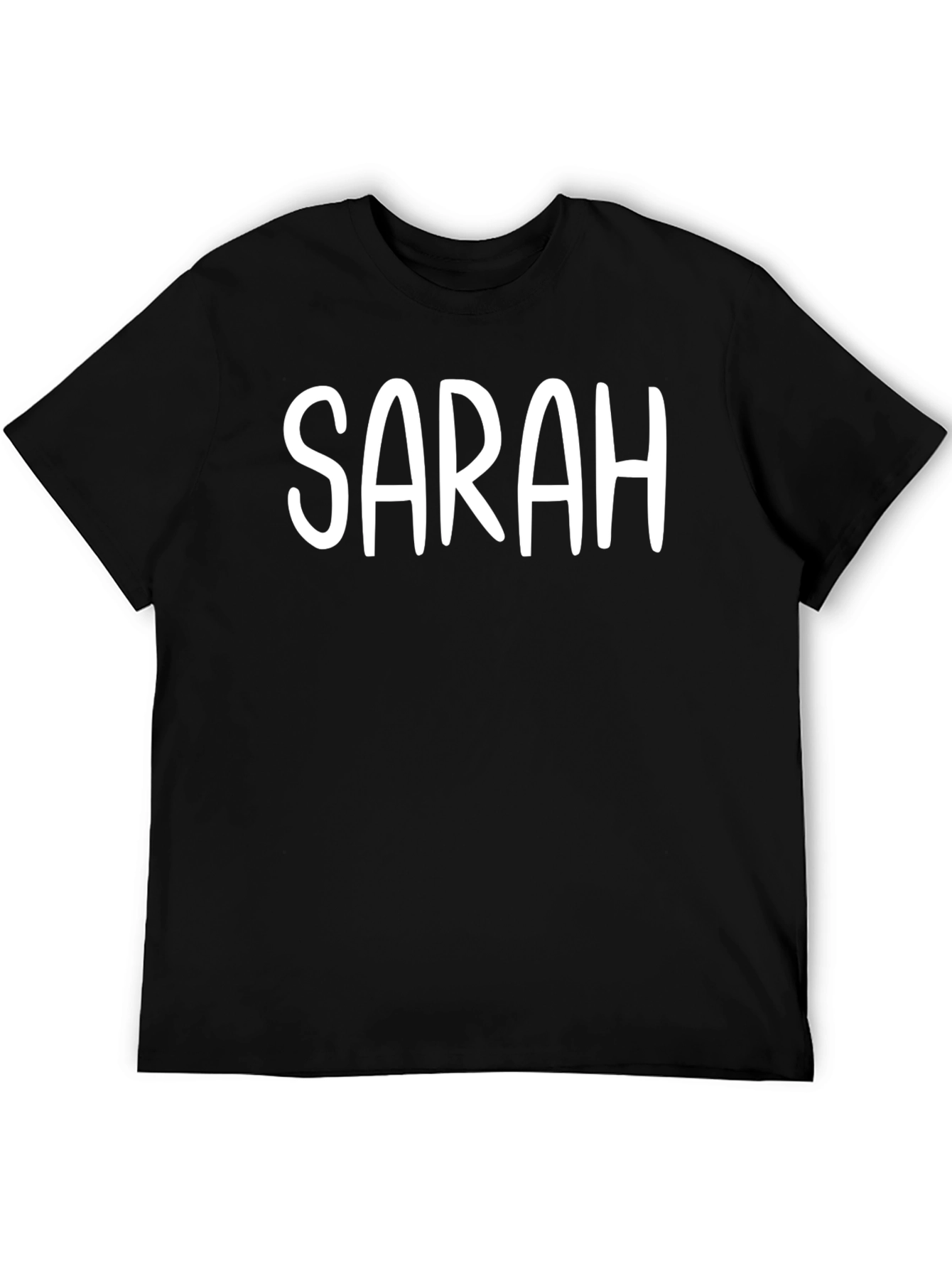 Camiseta Negra Personalizada SARAH