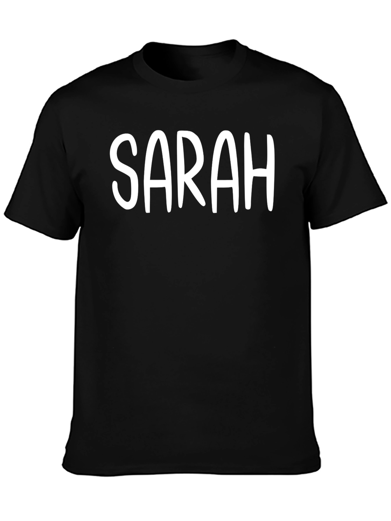 Camiseta Negra Personalizada SARAH