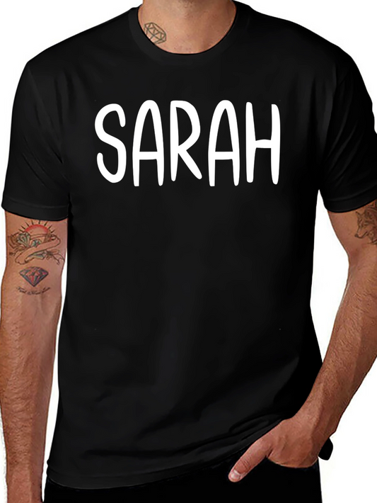 Camiseta Negra Personalizada SARAH
