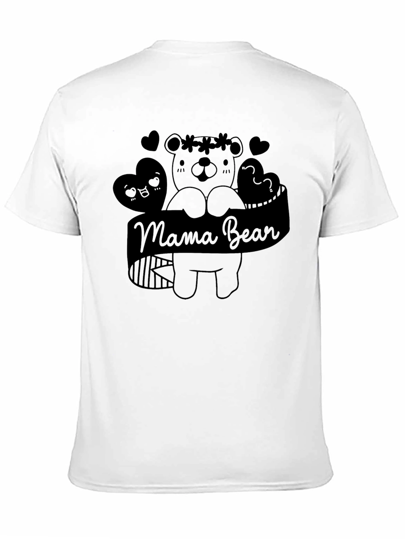 Camiseta Negra Mama Bear con Diseño de Oso