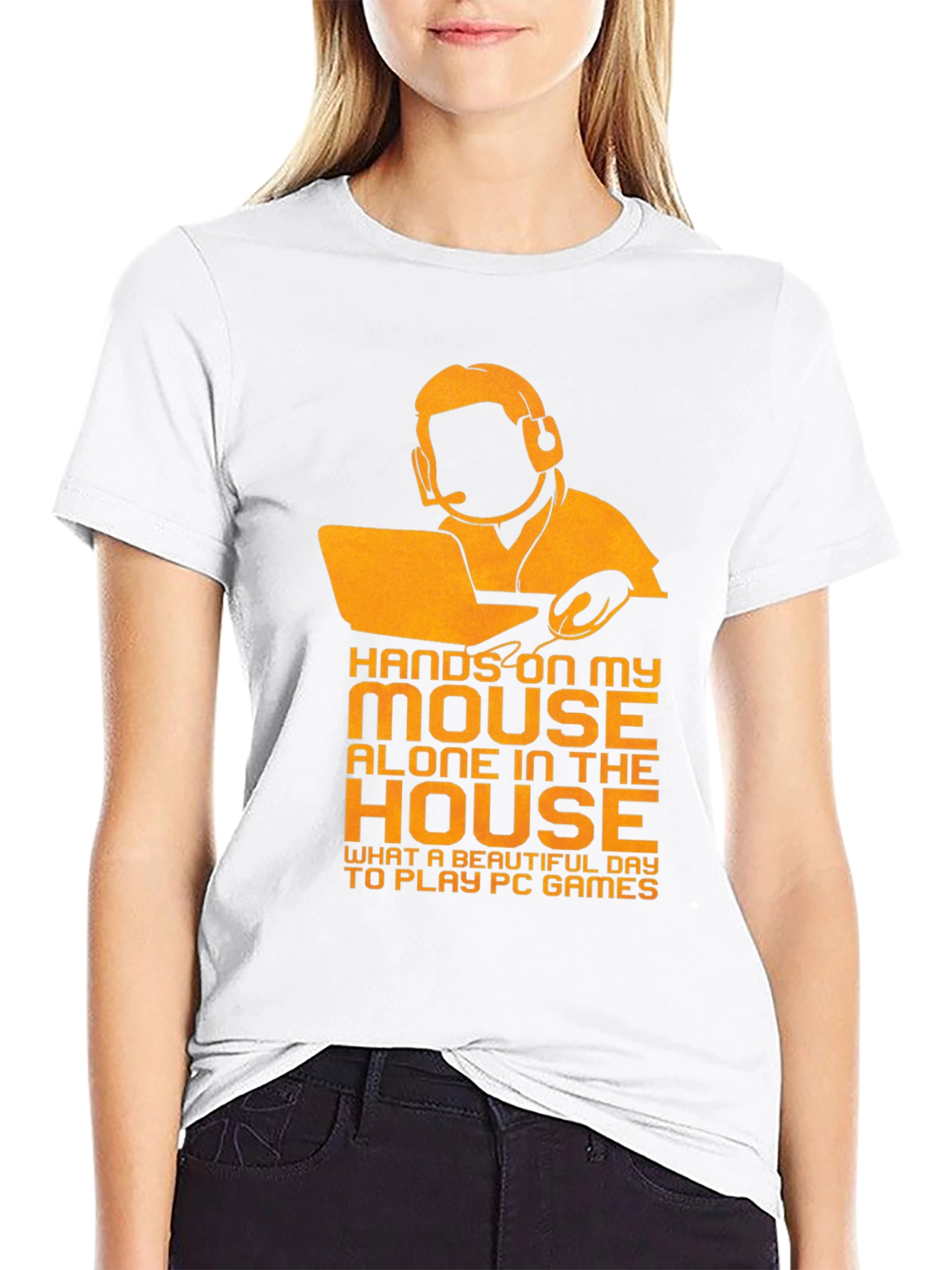 Camiseta Negra para Gamer con Diseño Divertido