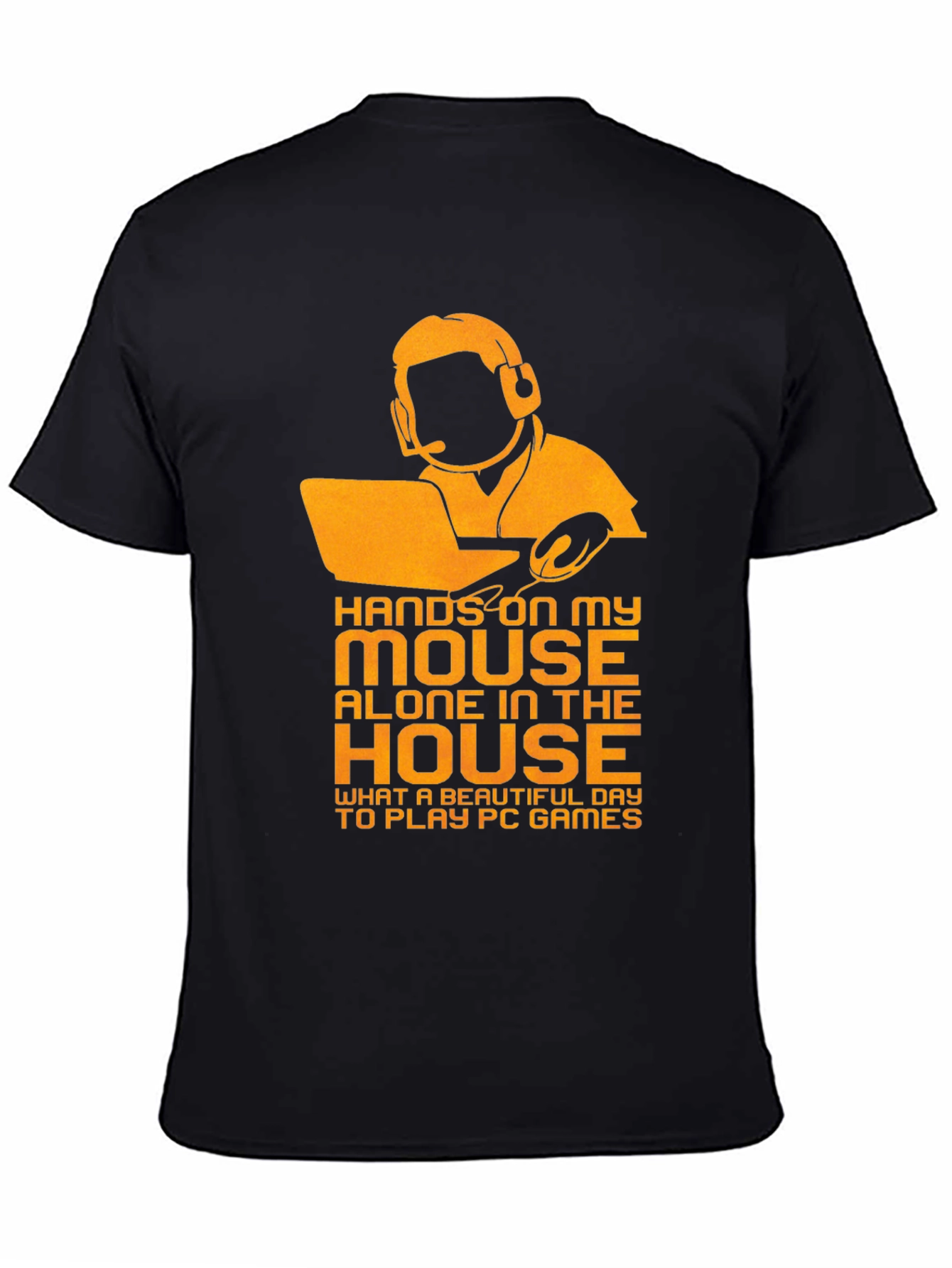 Camiseta Negra para Gamer con Diseño Divertido