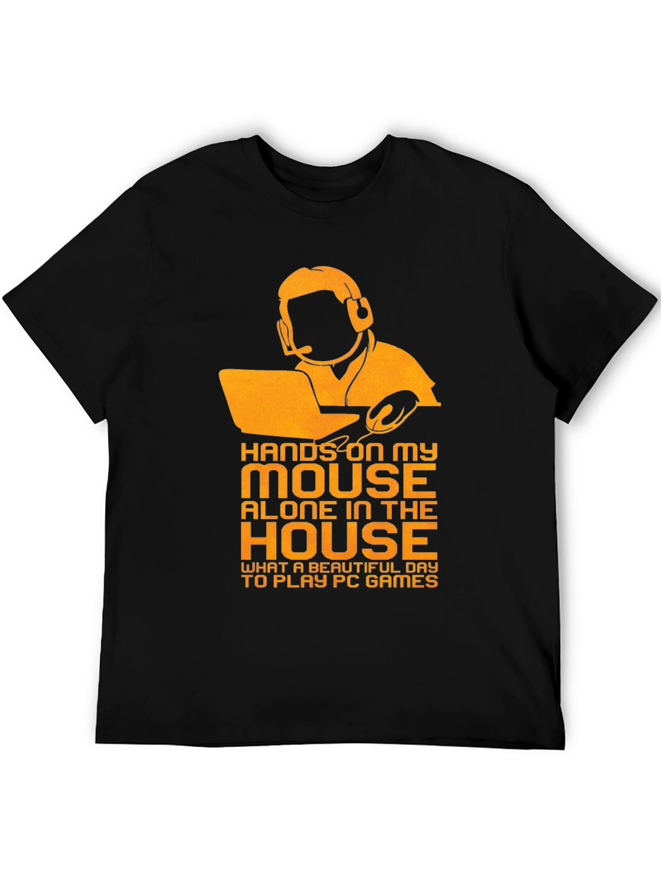 Camiseta Negra para Gamer con Diseño Divertido
