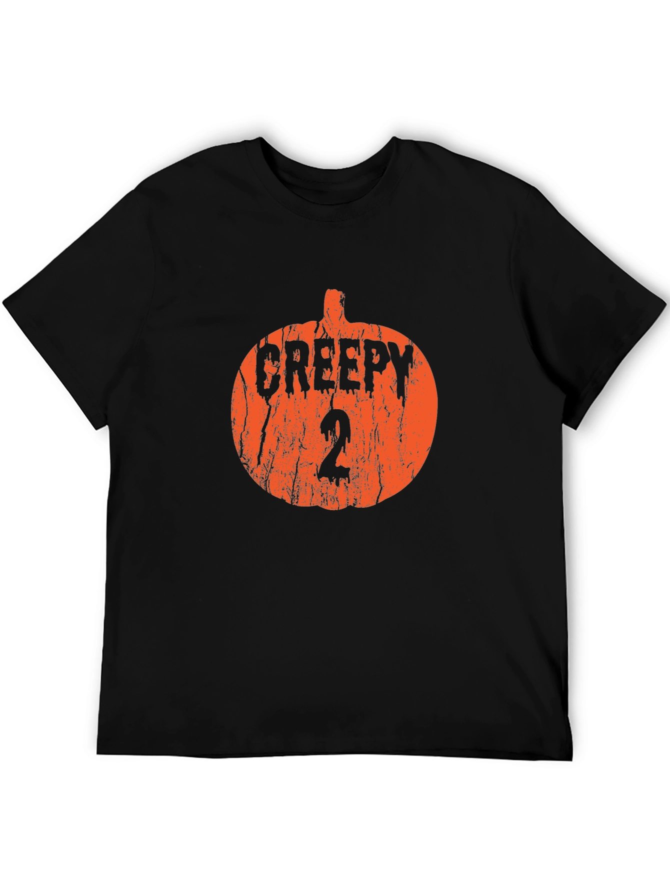 Camiseta Negra Calabaza Creepy 2 Halloween