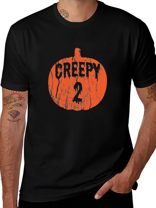 Camiseta Negra Calabaza Creepy 2 Halloween