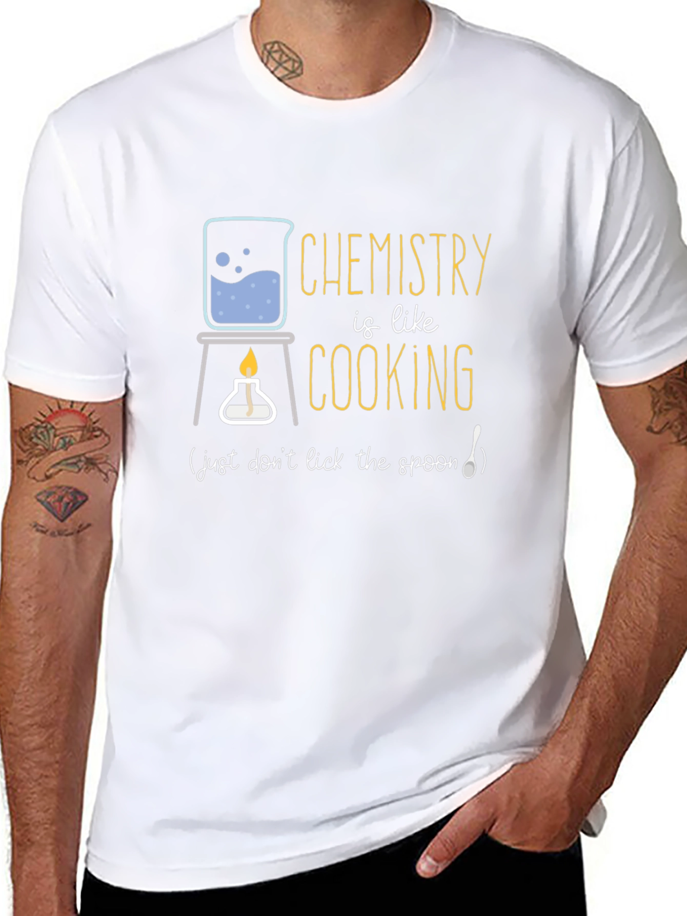 Camiseta Química Cocina - No lamer la cuchara