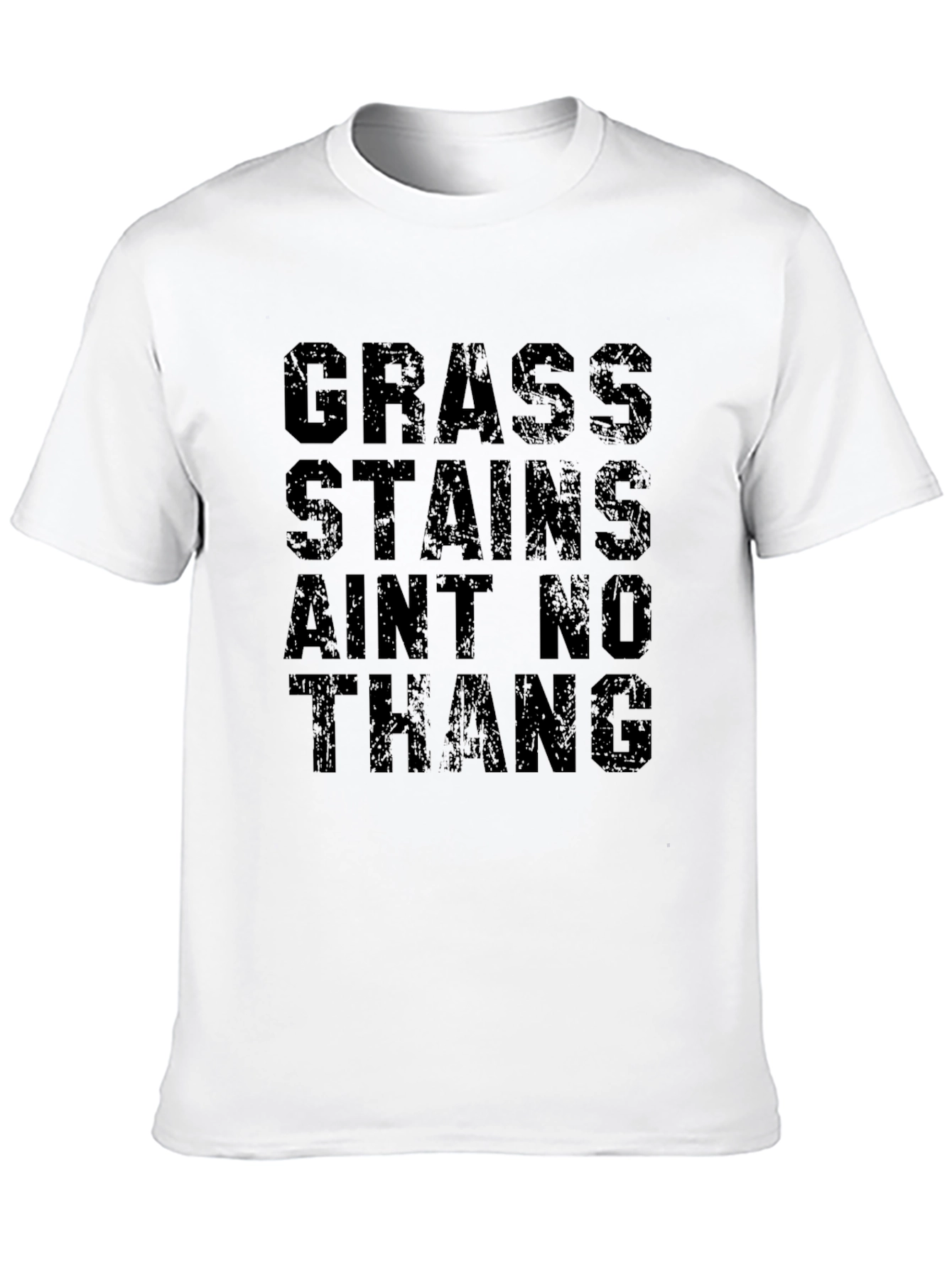 Camiseta Negra: ¡Manchas de Hierba No Son Nada!