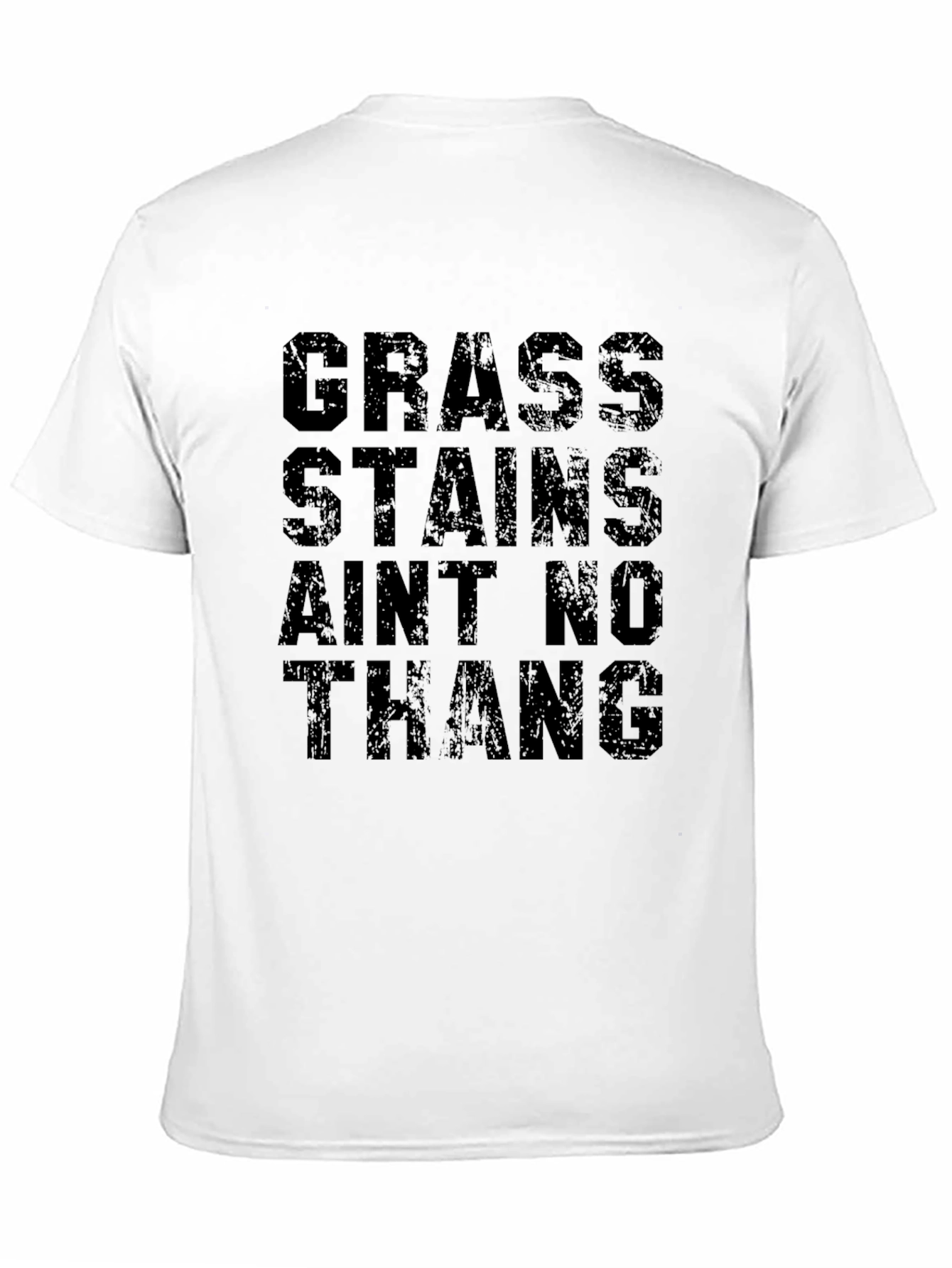 Camiseta Negra: ¡Manchas de Hierba No Son Nada!