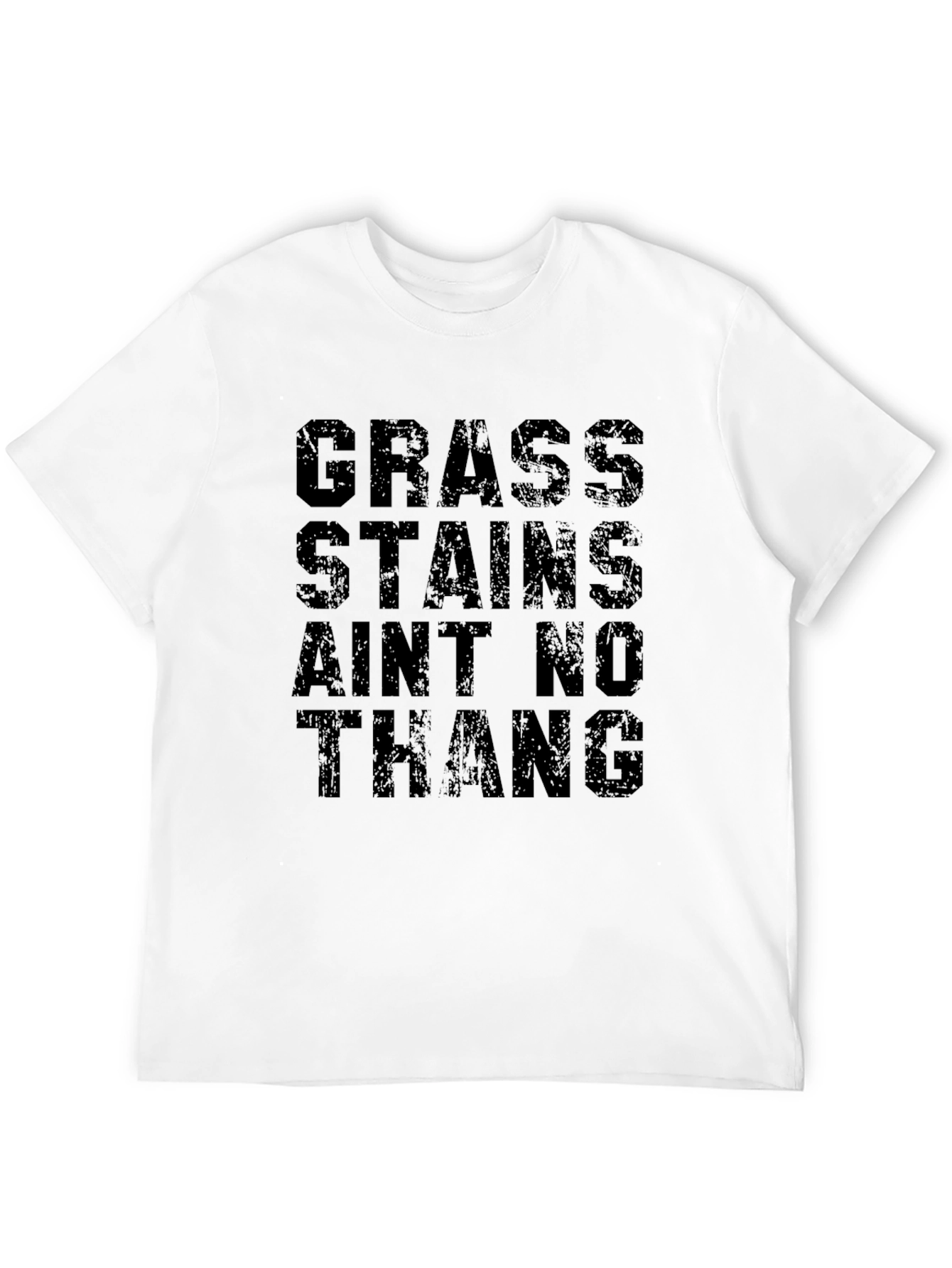 Camiseta Negra: ¡Manchas de Hierba No Son Nada!