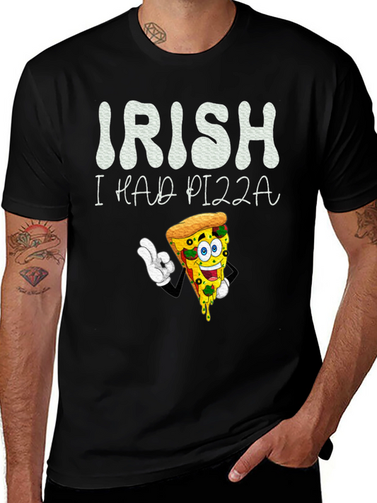 Camiseta Negra Irish I Had Pizza