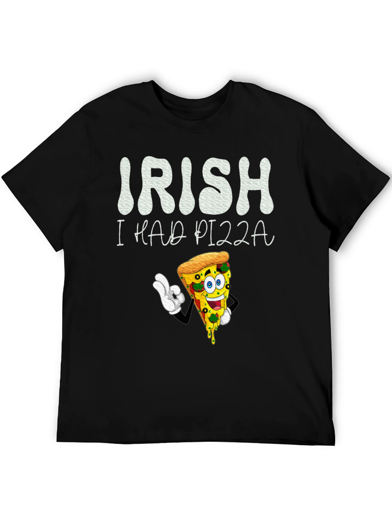 Camiseta Negra Irish I Had Pizza