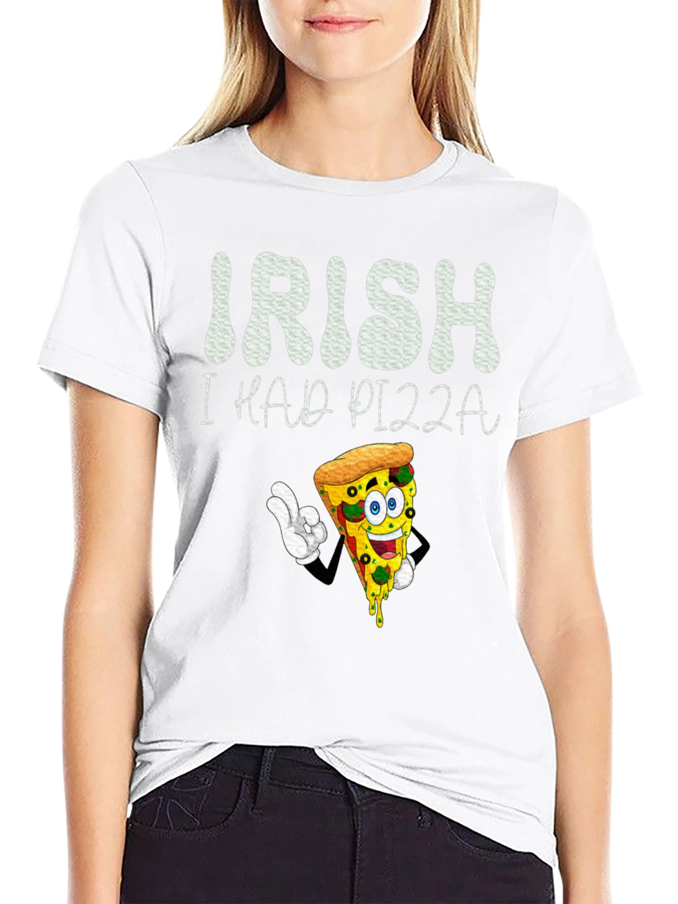 Camiseta Negra Irish I Had Pizza