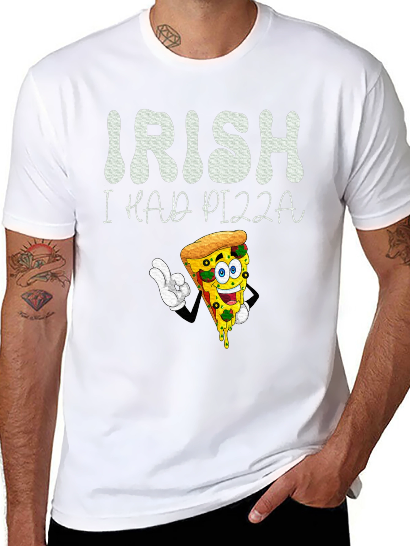 Camiseta Negra Irish I Had Pizza