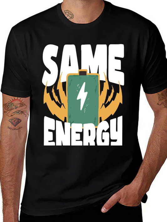 Camiseta Same Energy Negra para Hombre