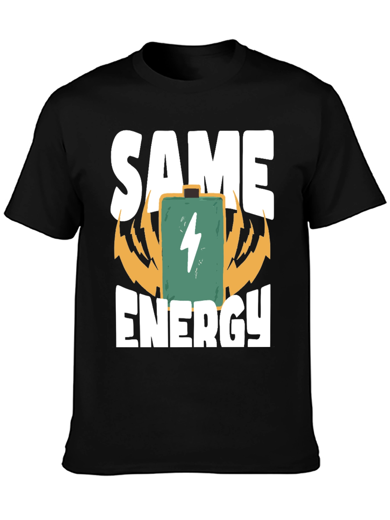 Camiseta Same Energy Negra para Hombre