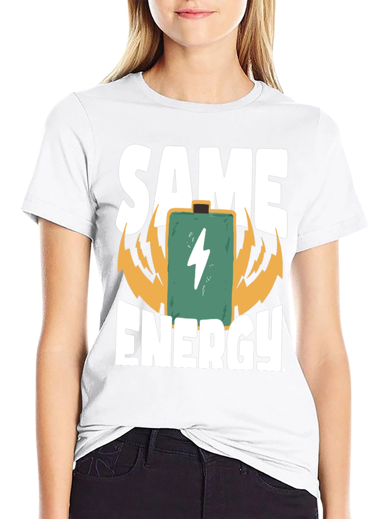 Camiseta Same Energy Negra para Hombre