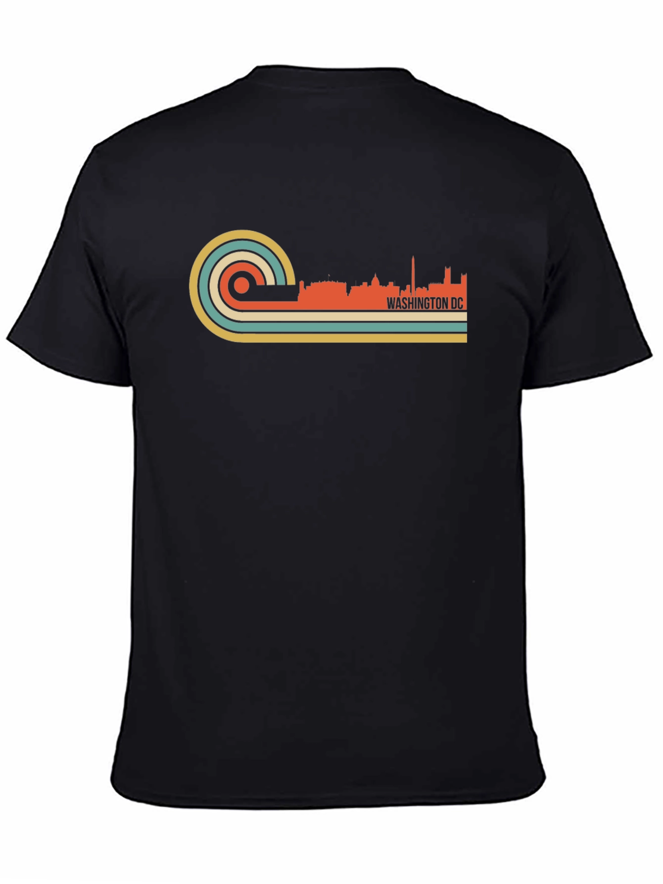 Camiseta Negra Retro Washington DC