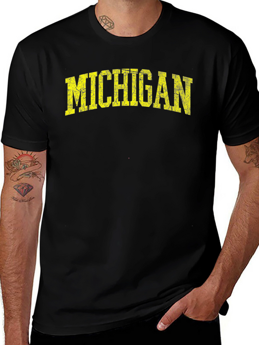Camiseta Michigan Vintage para Hombre