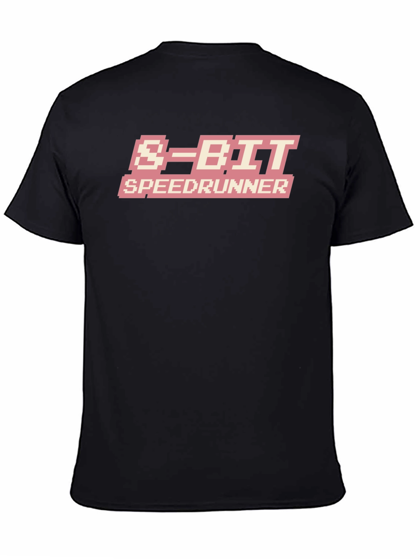 Camiseta Negra 8-Bit Speedrunner - Diseño Retro