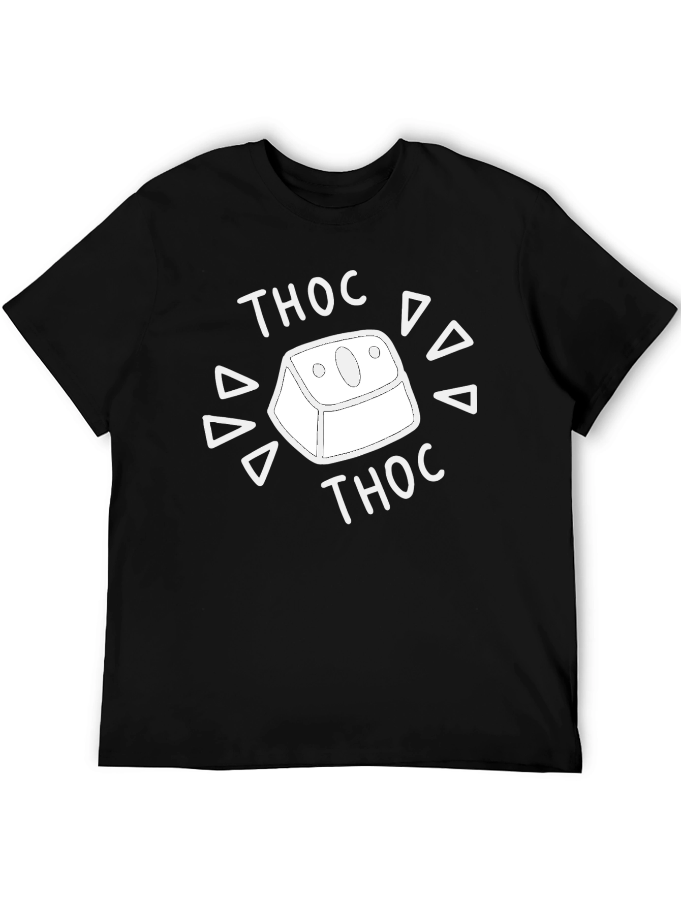 Camiseta Negra Thoc para Aficionados del Teclado