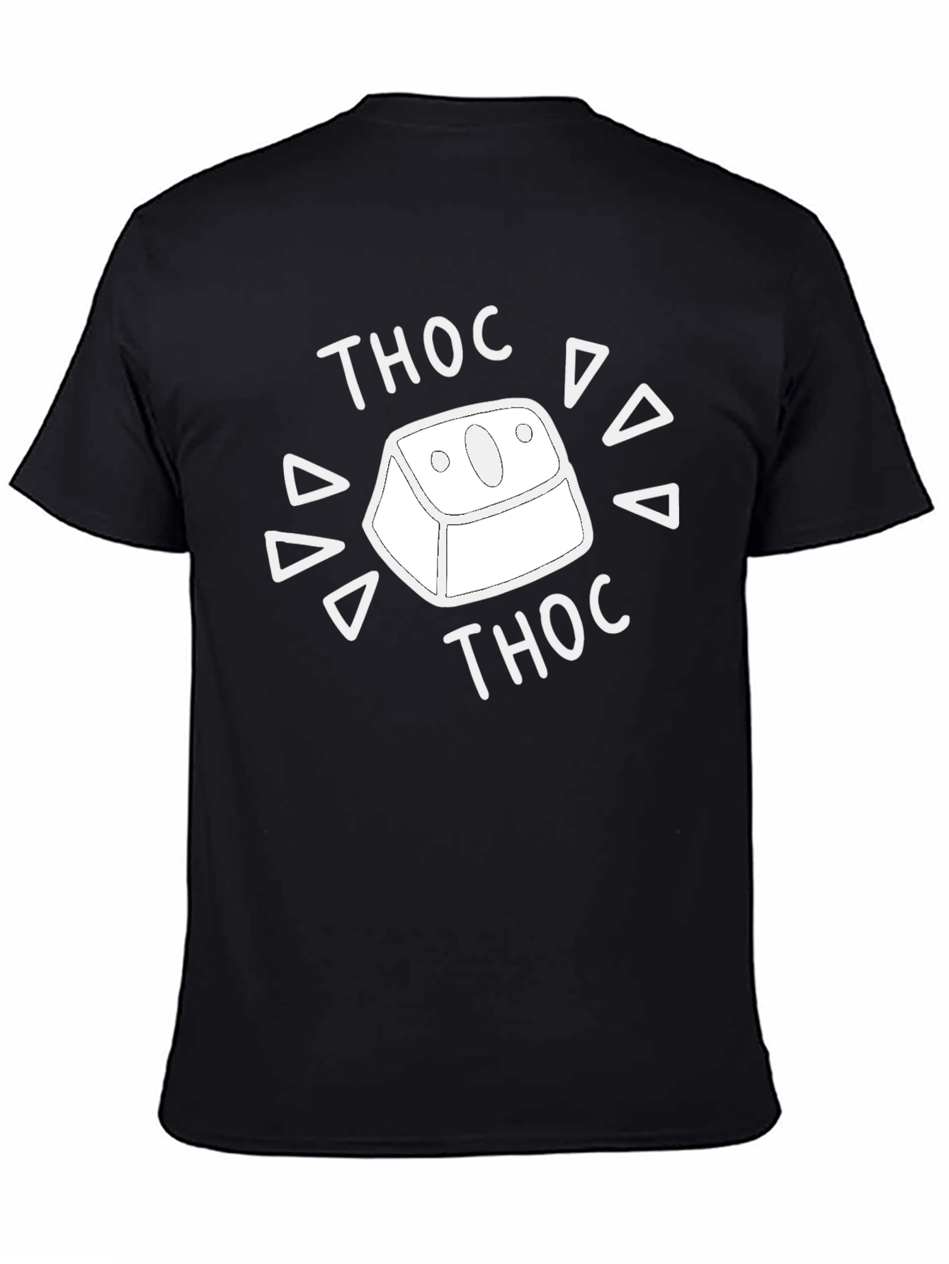 Camiseta Negra Thoc para Aficionados del Teclado