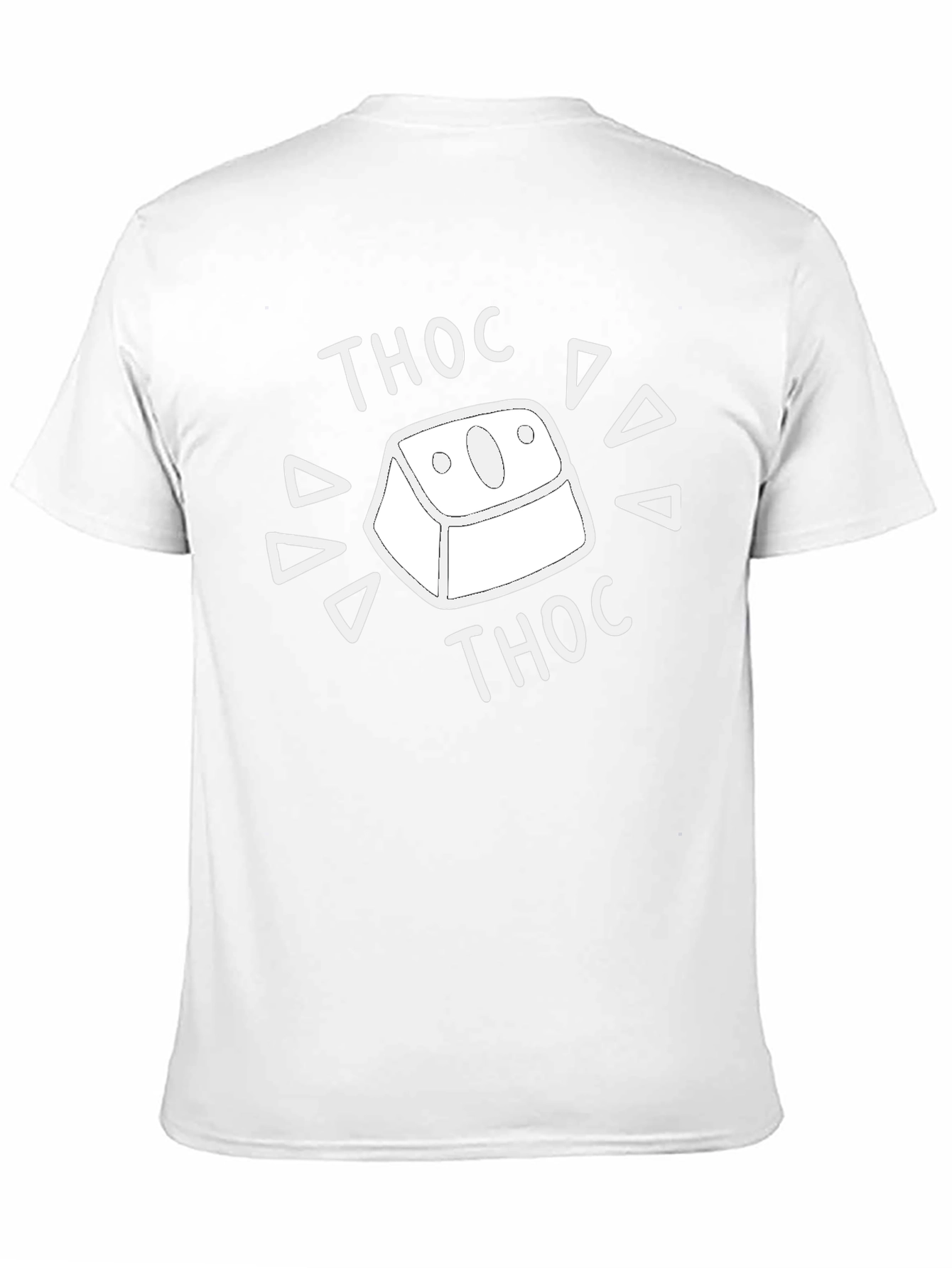Camiseta Negra Thoc para Aficionados del Teclado