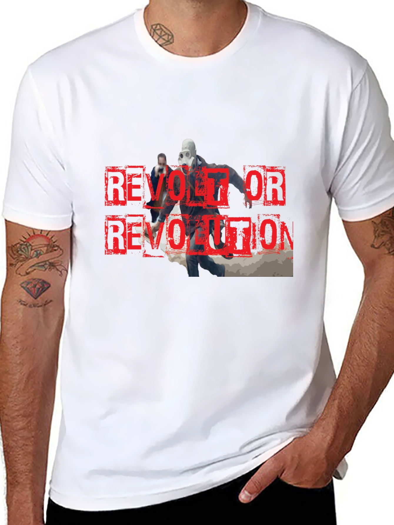 Camiseta Negra Revolt or Revolution