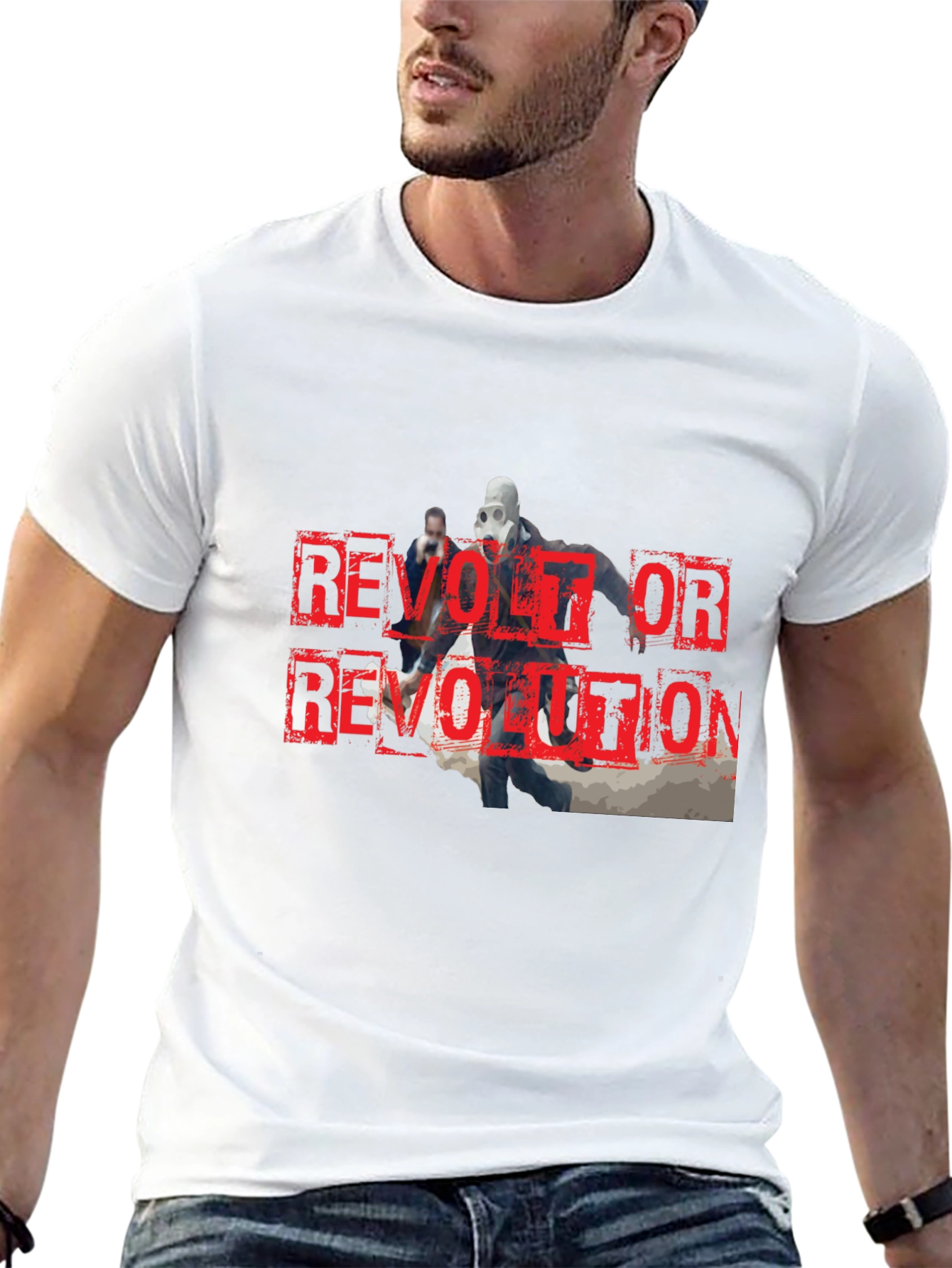 Camiseta Negra Revolt or Revolution