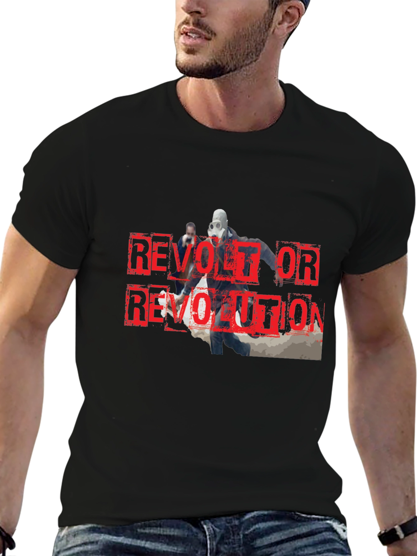 Camiseta Negra Revolt or Revolution