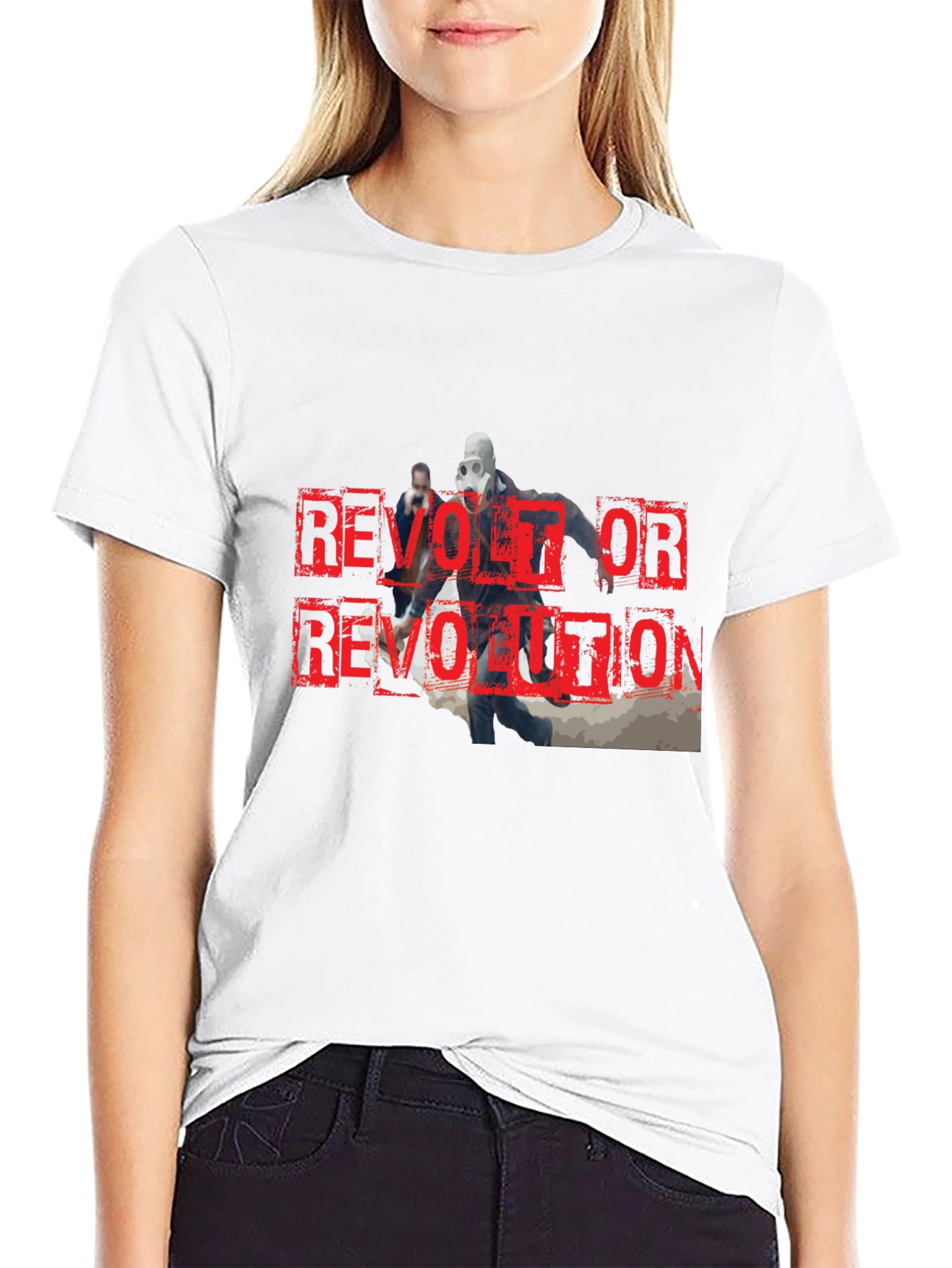 Camiseta Negra Revolt or Revolution