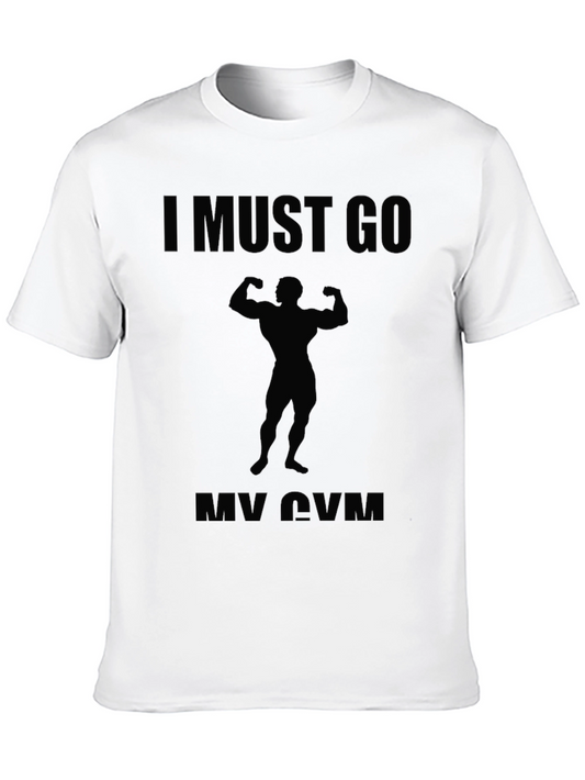Camiseta Hombre Negra I Must Go My Gym