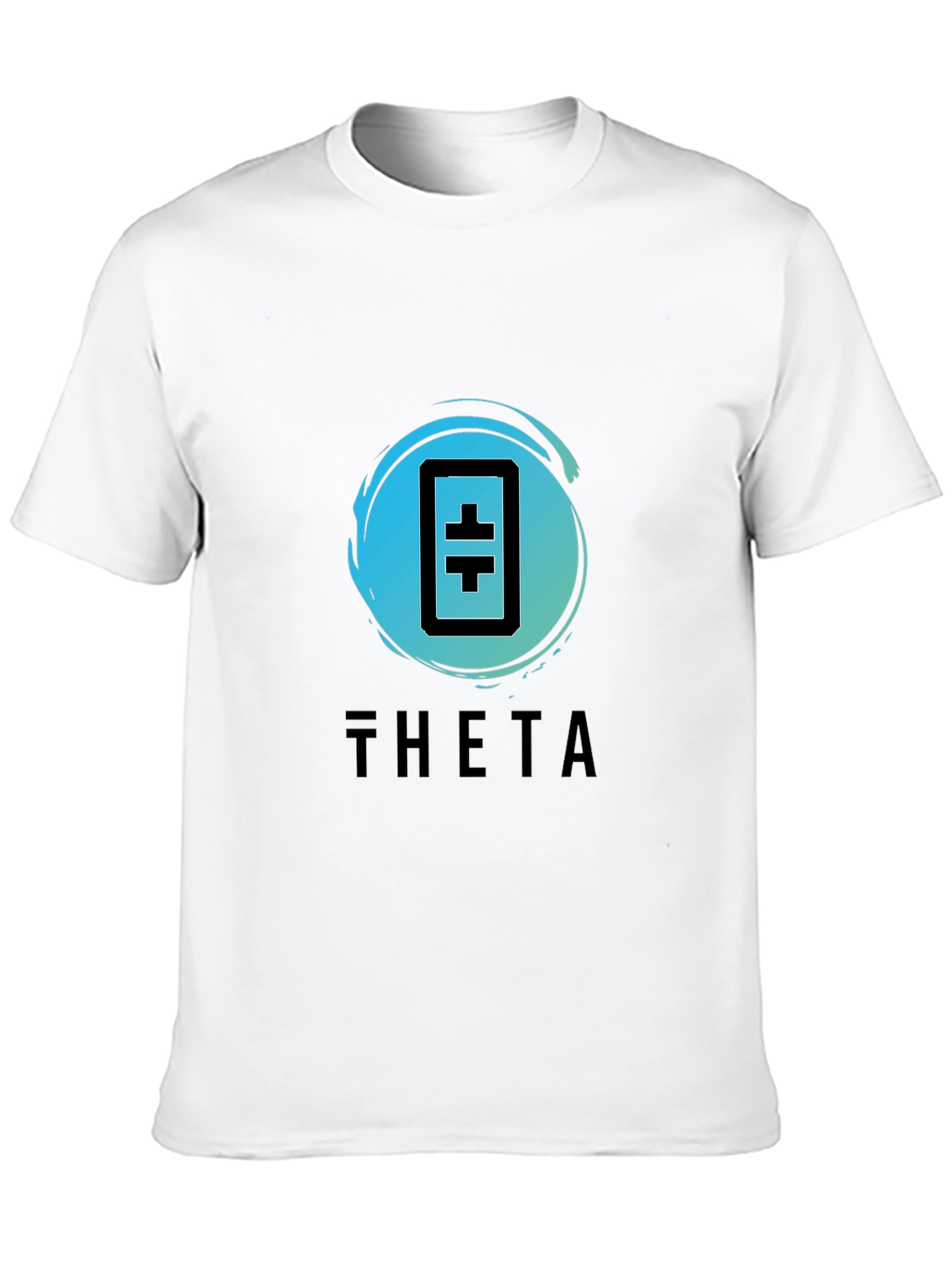 Camiseta Negra Theta Token - Diseño Moderno