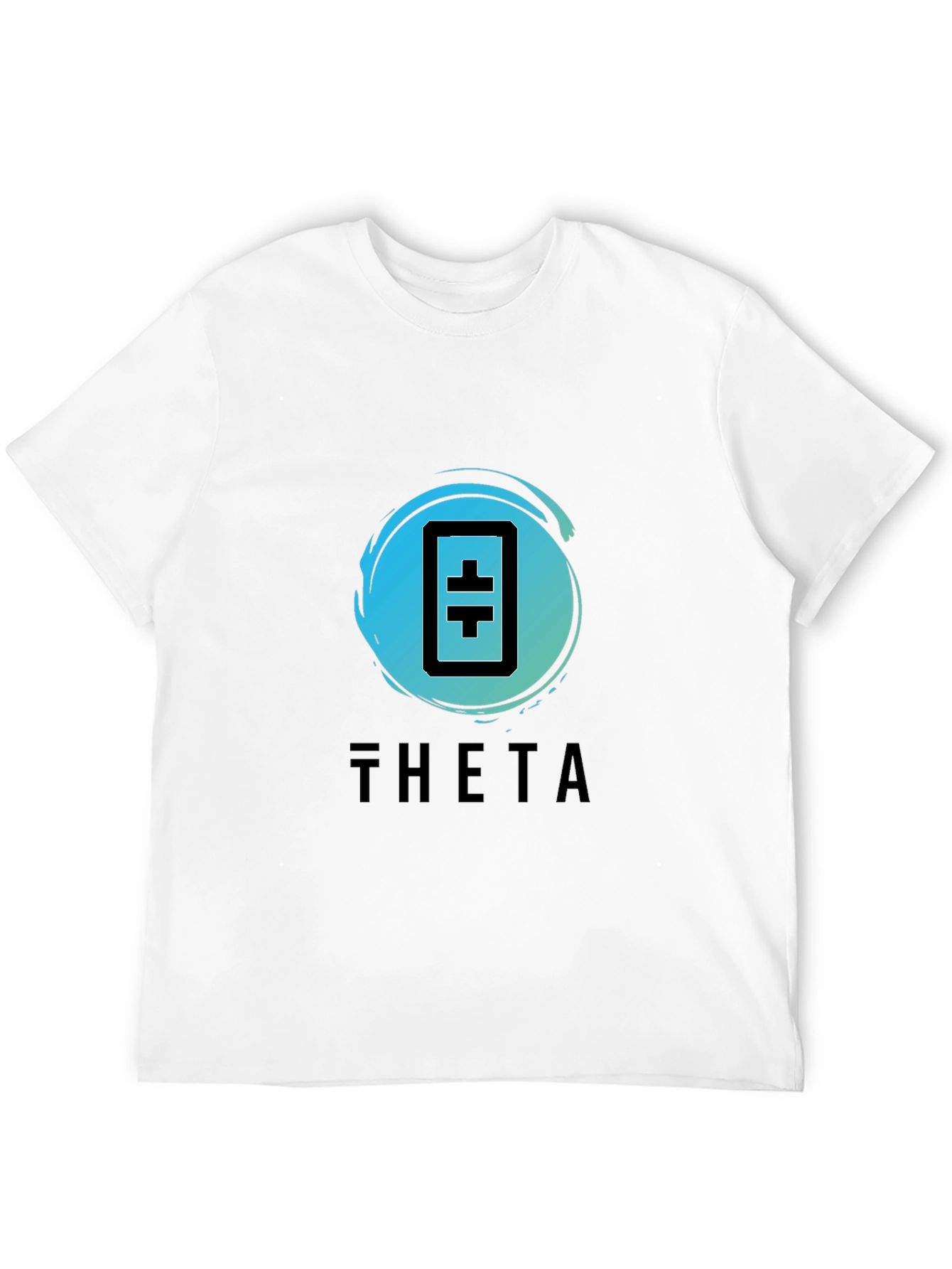Camiseta Negra Theta Token - Diseño Moderno