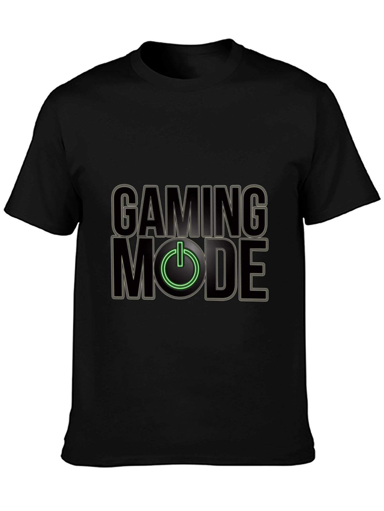 Camiseta Negra Gaming Mode para Jugadores