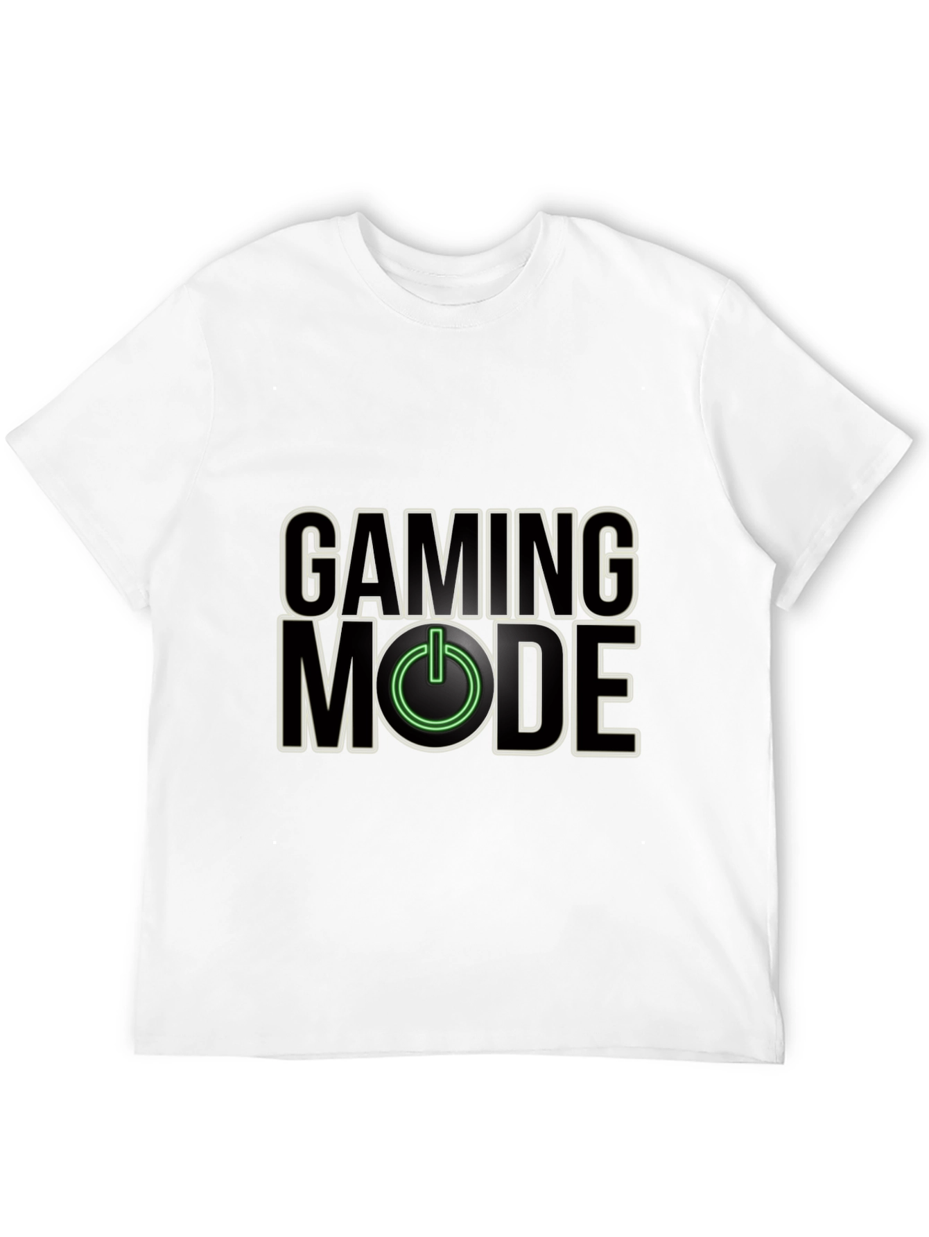 Camiseta Negra Gaming Mode para Jugadores