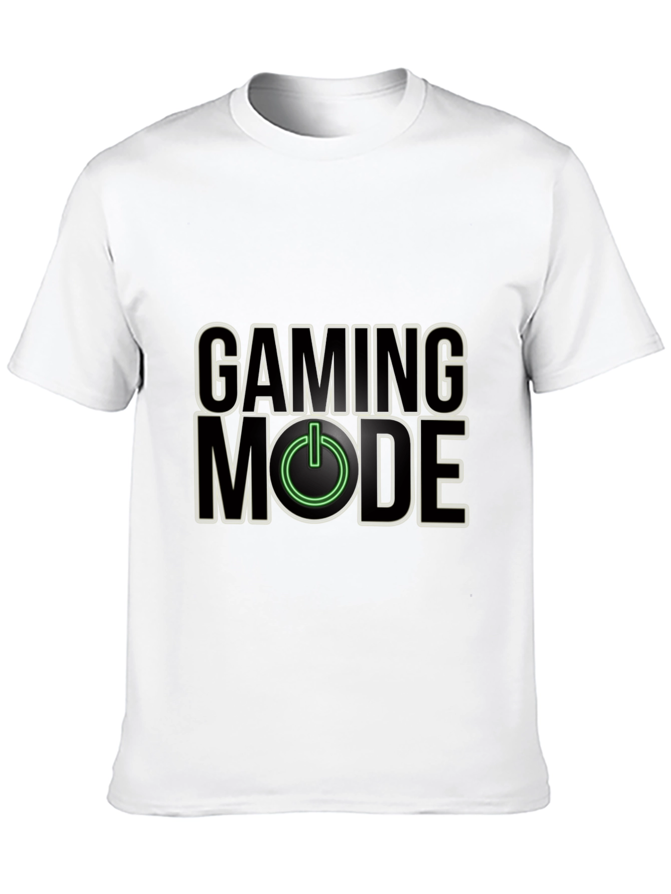 Camiseta Negra Gaming Mode para Jugadores