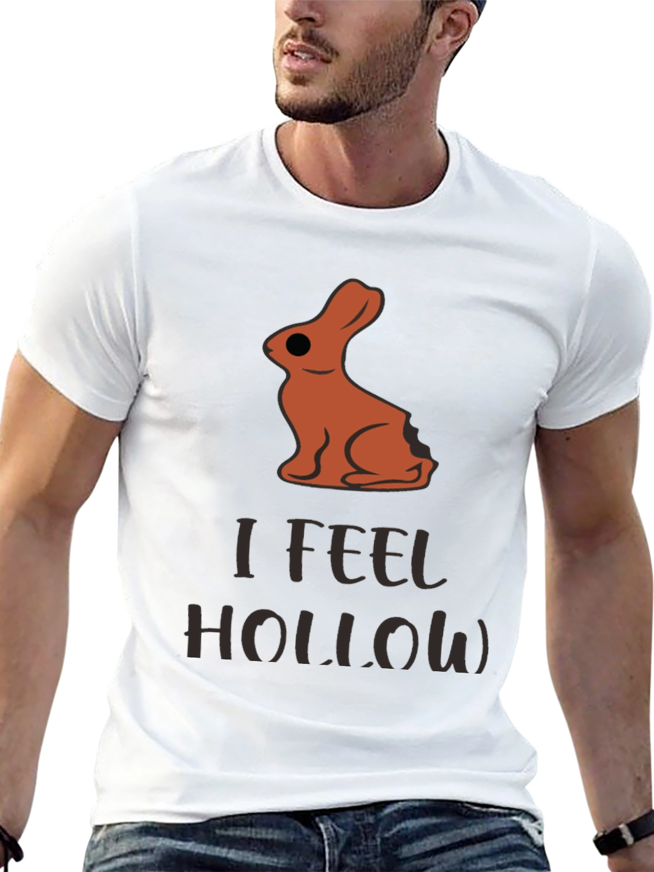 Camiseta Conejo de Chocolate Hueco - ¡Me Siento Hueco!