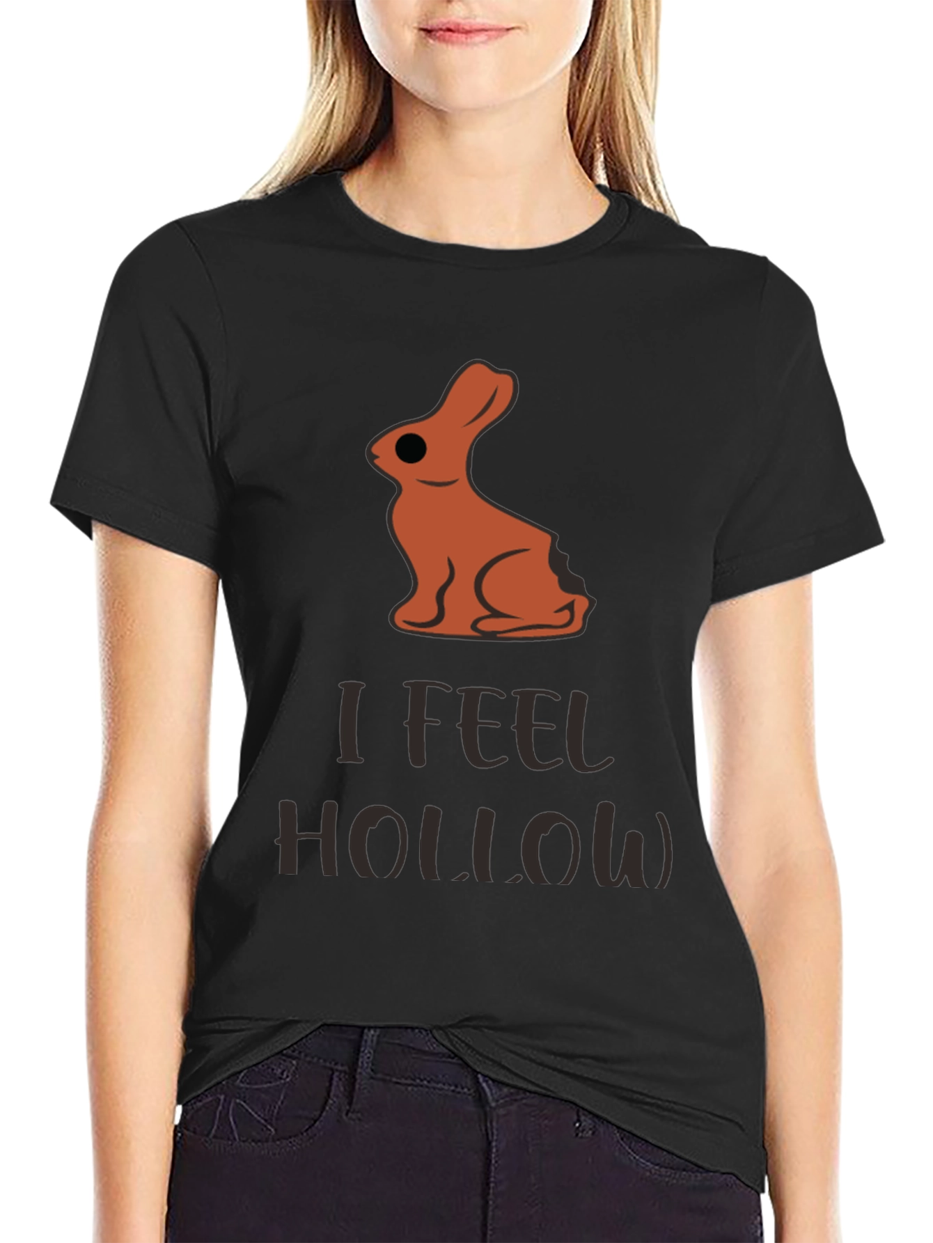 Camiseta Conejo de Chocolate Hueco - ¡Me Siento Hueco!