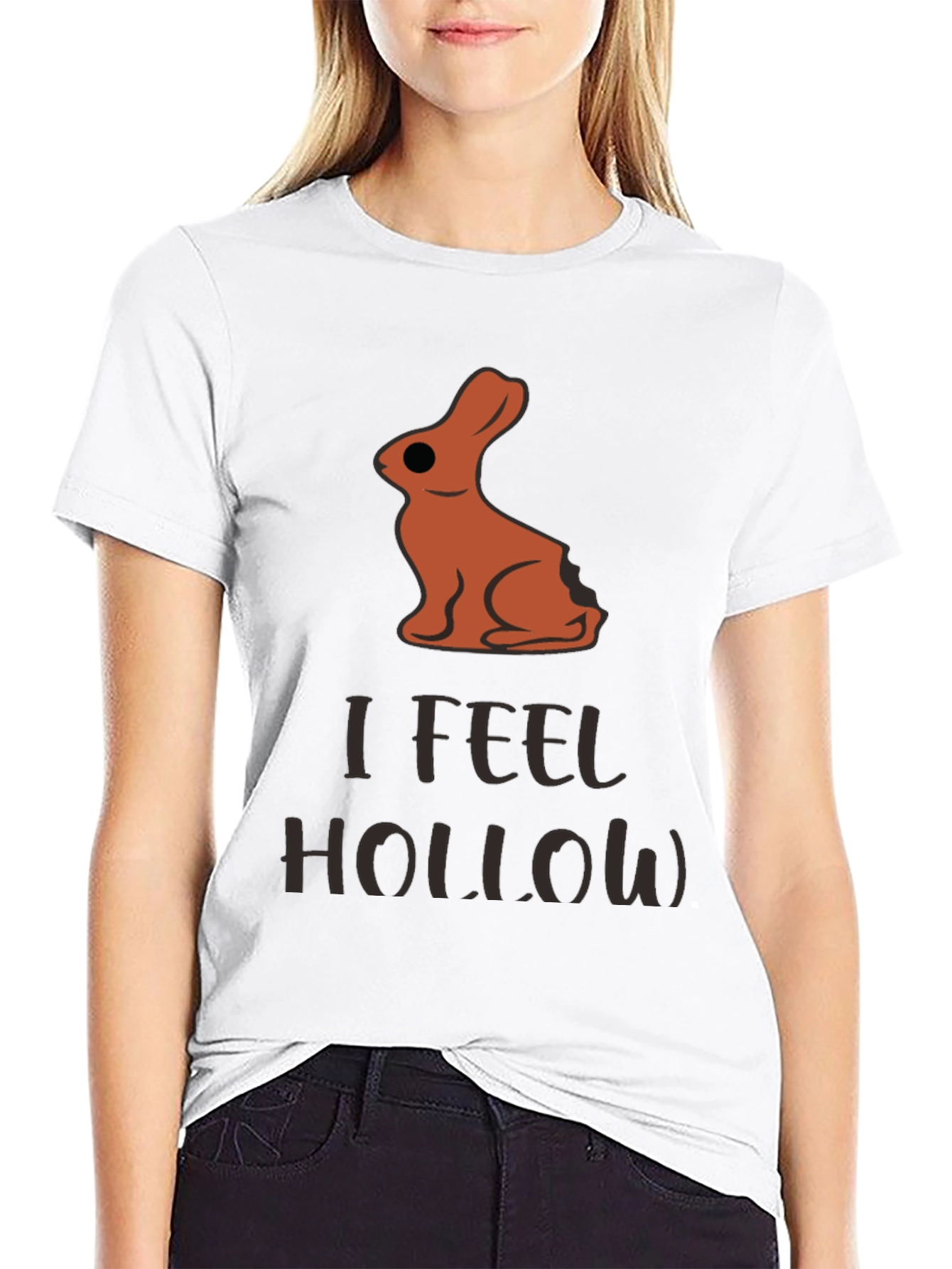 Camiseta Conejo de Chocolate Hueco - ¡Me Siento Hueco!