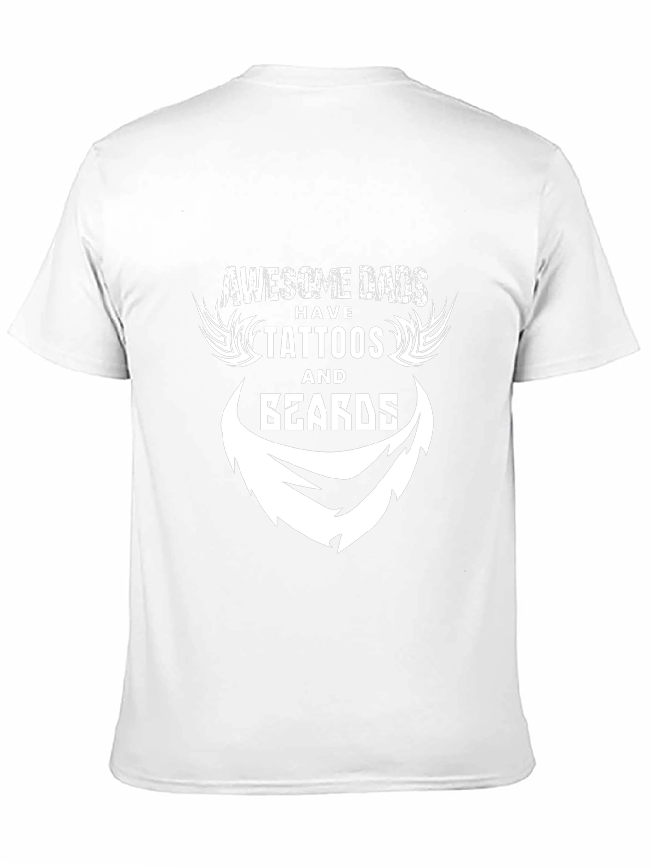 Camiseta Negra: Dads Awesome Tattoos & Beards