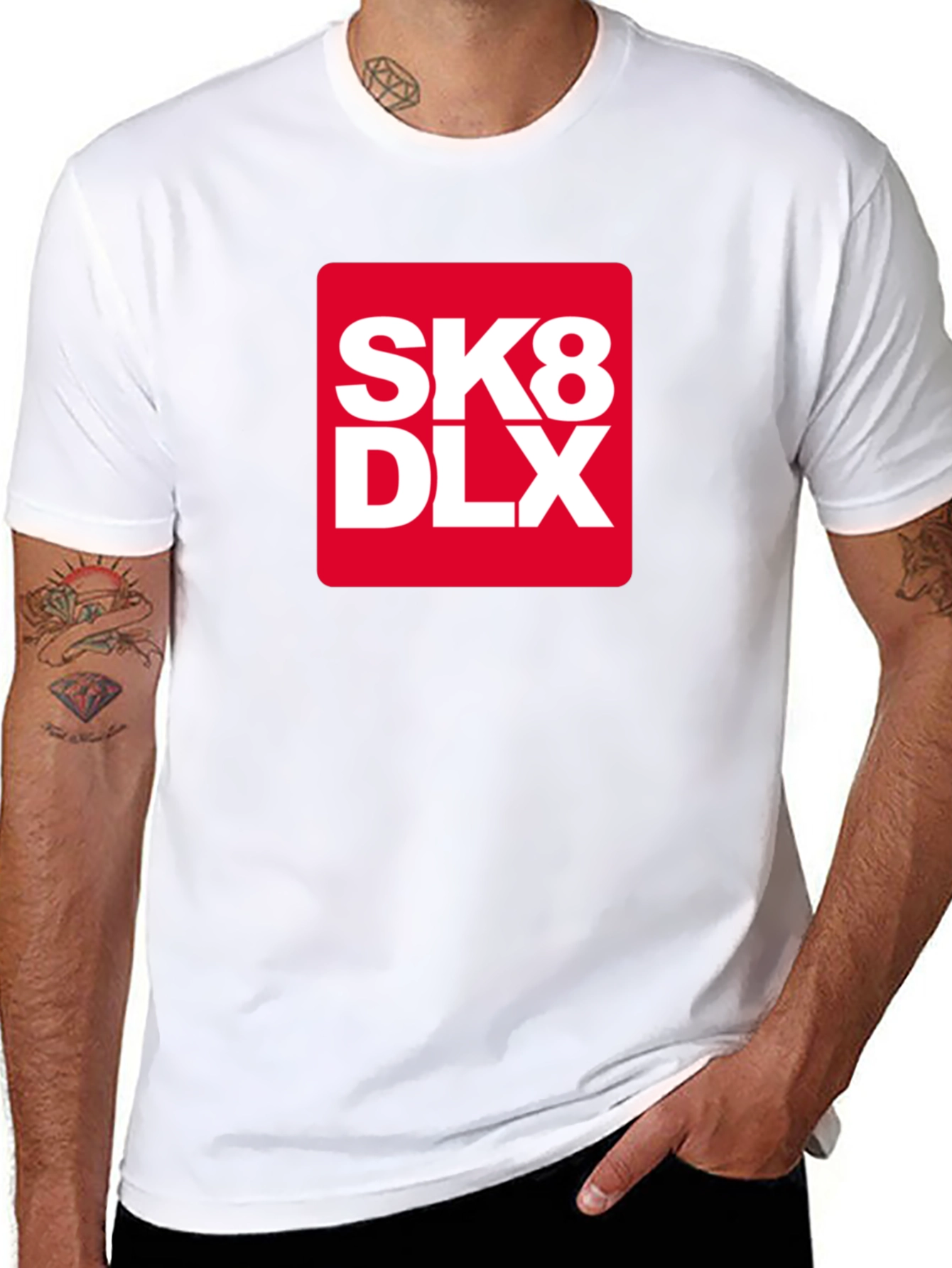 Camiseta Negra SK8 DLX - Estilo Urbano