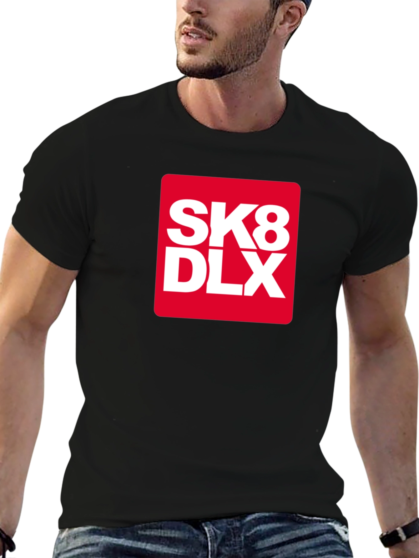 Camiseta Negra SK8 DLX - Estilo Urbano