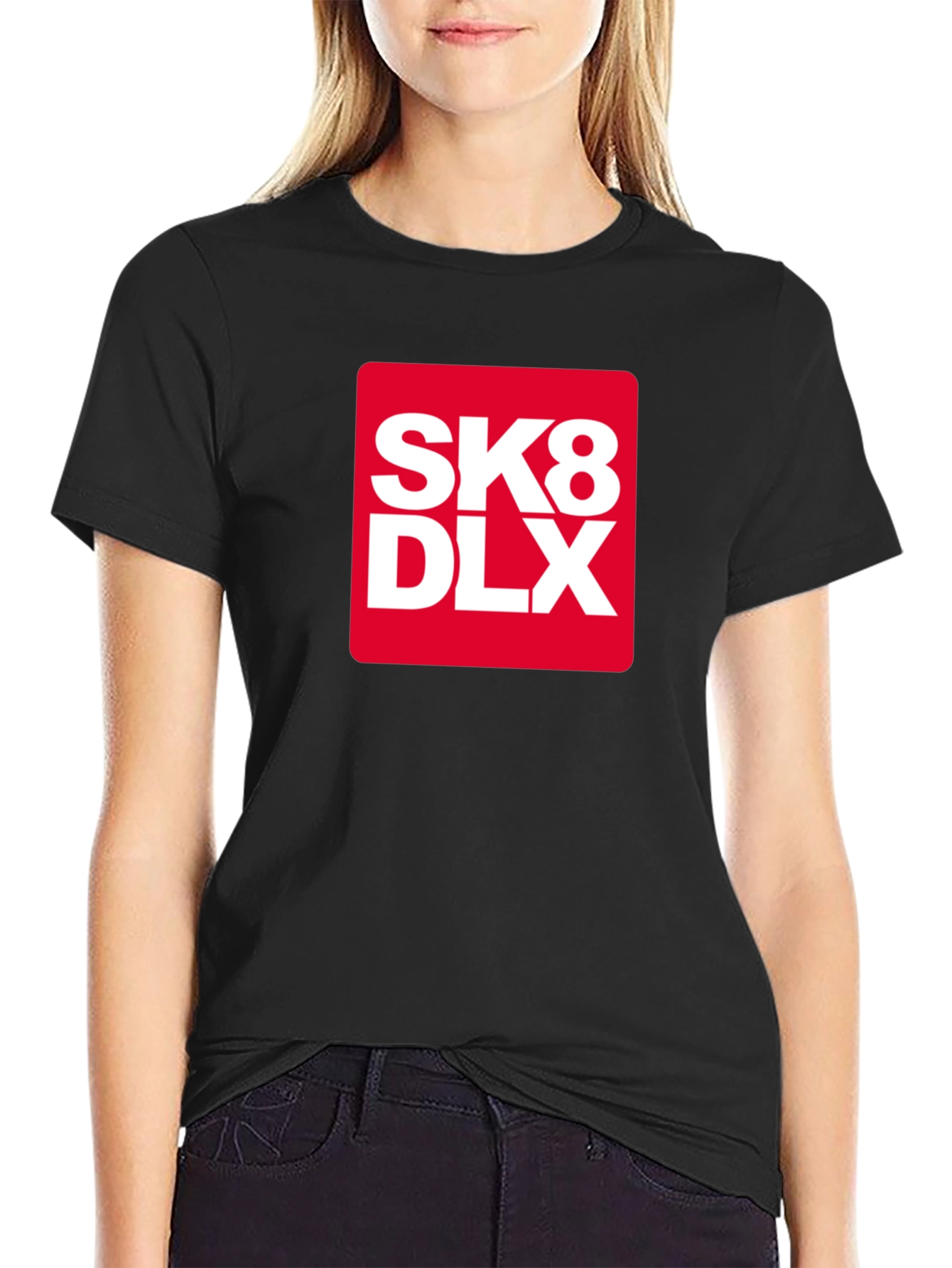 Camiseta Negra SK8 DLX - Estilo Urbano
