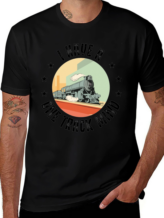 Camiseta Negra Tren Una Sola Idea